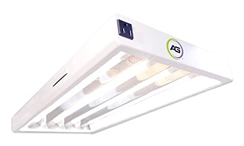 Active Grow T5 High Output 2Ft 4 Lamp Led Grow Light - 4 X 12W T5 Ho 4Ft Led Tubes - 120V - For Indoor Plants, Herbs, Microgreens, Veg & Bloom - Sun White Full Spectrum High Cri 95 #TOP4