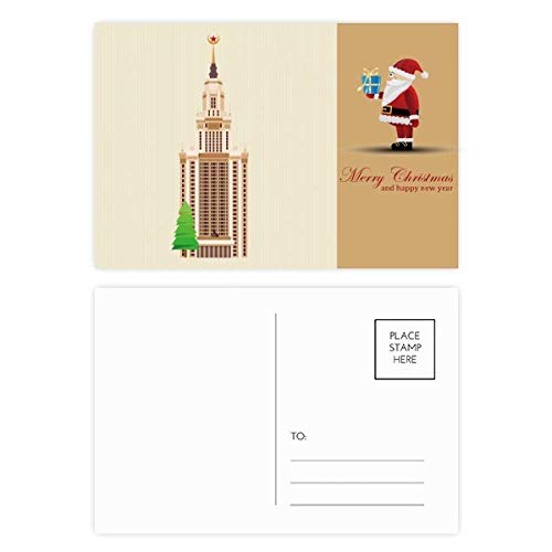 Cartes postales Père Noël au design national soigné pour vos vœux élégants