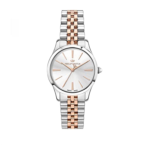 Philip Watch Grace Orologio Donna, Solo tempo, 3H, 39,5x32mm