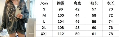 Miniatura 7 de Sudadera de gran tamaño para mujer, Y2K E-Girl, sudaderas con capucha para adolescentes, niñas, chaquetas de manga larga, ropa de calle holgada