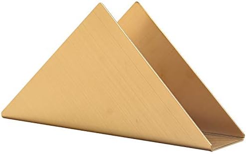 Gold Napkin Holder Freestanding Steel Tissue Dispenser Paper Napkin,Vertical Napkin Holder for Dining Table Décor, Durable Paper Napkin for Home Restaurant,