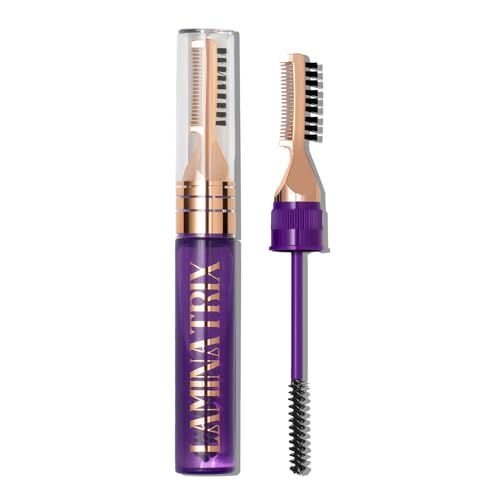 Clear Eyebrow Gel – Long-Lasting Formula for Laminated Look, Clump & Flake Free – Double-Sided Brush for Easy Application, 0.17 fl.oz. – Laminatrix