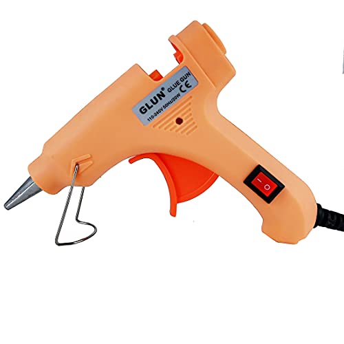 GLUN 20W Hot Glue Gun Fast Preheating Hot Melt Gun, Mini Glue Gun Kit for Kids DIY School Craft Projects and Quick Home Repairs PEACH (PEACH) (B0CD58PM4G) Amazon Price History, Amazon Price Tracker