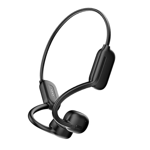 Nucelit Auriculares compatibles con Bluetooth IPX8, diseño a prueba de natación, batería de 10 horas para ciclismo, correr, actividades acuáticas, conducciones óseas, auriculares compatibles con