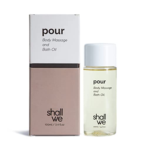 SHALL WE Pour Stress Relief Body Massage Oil | Natural & Aromatherapy Oils for Skin Hydration, Relaxation, Pain Relief & Soothing | Suitable for All Skin Types | Ideal for Couples, Date Nights | 100ml (B0BGPVK38R) Amazon Price History, Amazon Price Tracker
