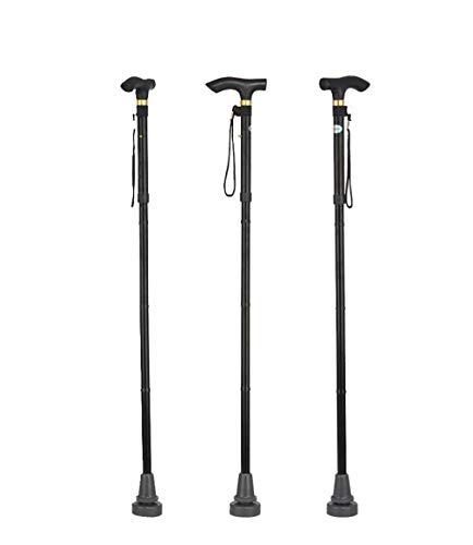 Składane kije trekkingowe, regulowane aluminiowe kule do chodzenia dla niepełnosprawnych osób starszych, podróże na świeżym powietrzu, 83-93 cm powerfully