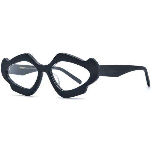 Image of HEPIDEM Multicolor Acetate Glasses Frame Women Cat Eye Eyeglasses Men Optical Spectacles 9291