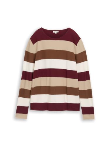 TOM TAILOR Damen Strickpullover mit Rundhalsausschnitt – Ansicht 4