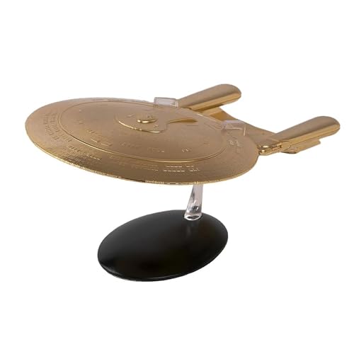 Star Trek The Official Starship Collection | Gold Plated U.S.S. Enterprise NCC-1701-D Special Edition by Eaglemoss Hero
