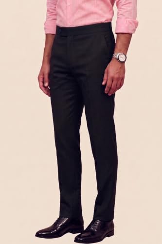 Image of Peter England Men Mid Rise Neo-Slim Formal Trouser