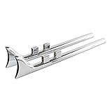 SHARKROAD 33' Fishtail Slip on Mufflers for Harley Davidson Touring 2009-2016 Stock Head Pipes, Such as Road King, Street Glide, Ultra Limited etc.