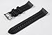 StrapHabit Quick Release Rubber Watch Strap Band FKM 18mm 19mm 20mm 21mm 22mm 23mm 24mm (Black, 22mm)