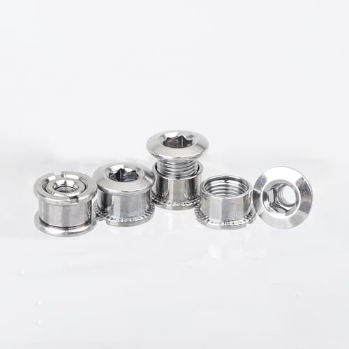 YSDMY 10 Pcs Single Chainring Bolts with Allen Key, Crankset Screw, Mountain Bike Chainring Screws - Image 4