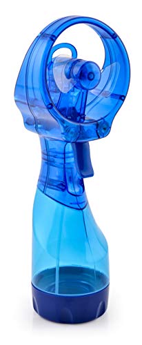 O2COOL Deluxe Misting Personal Fan, 2.5", Dark Blue