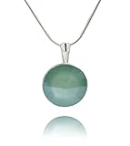 Stein Länge 14 mm / Länge Anhänger Gesamt - 24 mm / Länge SilberKette - 45 cm