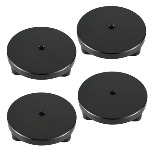 Image of Bevinsee 4pcs Floor Jack Pad Adapter Aluminum Compatible with BMW & Mini E46 E90 E91 E92 E93 F30 F31 M3 F80 M3 G20 Jack Pad Frame Rail Protector Universal Black