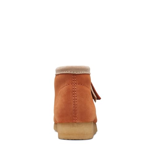 Image of Clarks Womens Wallabee Suede Fringe Lace Up Flats