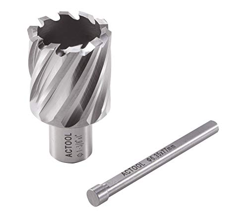 Actool 1-3/8" Diameter × 1" Depth Of Cut Hss Annular Cutter With 3/4'' Weldon Shank #TOP4