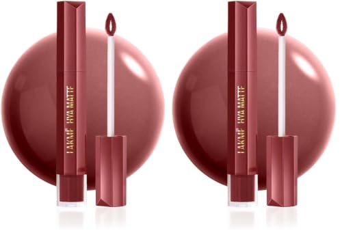 Image of LAKME 9to5 Hya Matte Lip Liquid + Hyaluronic Acid Boardroom Blush 5.3ml (Pack of 2)
