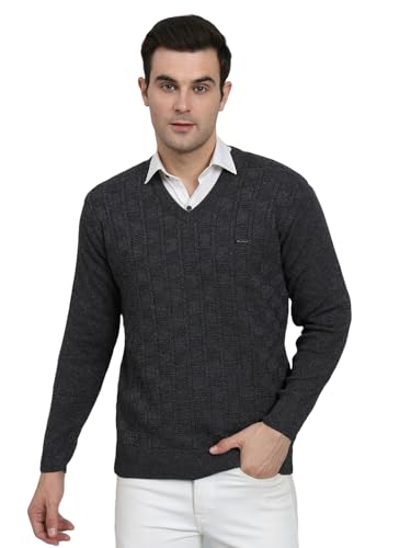 Image of eWools Men's Winterwear Woolen Striped Sweaters
