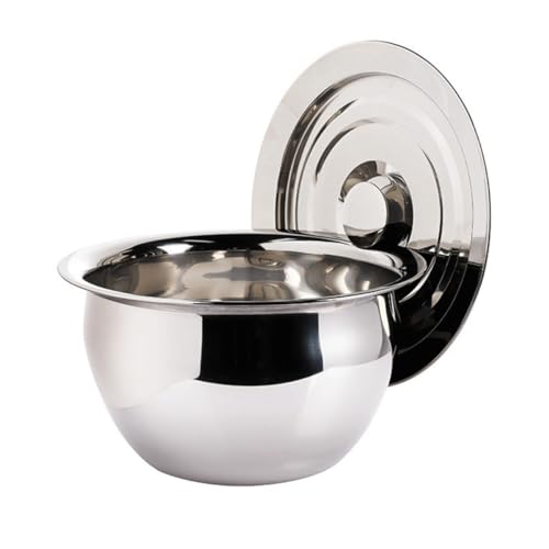 Bowl Mezclador de Acero Inoxidable 10 pulgadas con Tapa miniatura 1