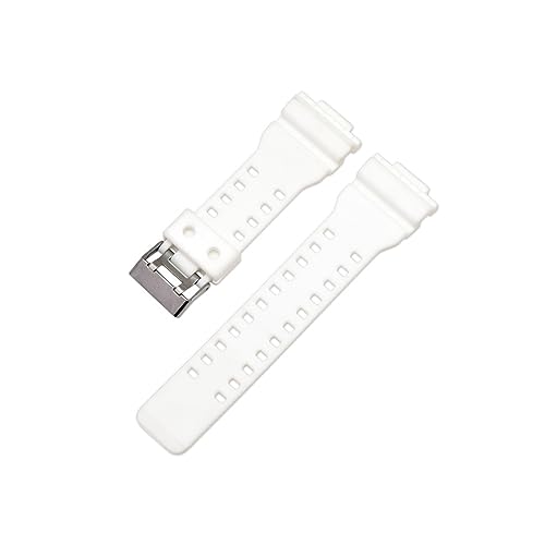 for カシオ 時計ベルト 取付幅16mm for G-SHOCK バンド互換品 防水ストラップ for G-8900A GR-8900A GW-8900A GA-110 GA-100 GD-100 GD-110 時計用ストラップ (ホワイト)