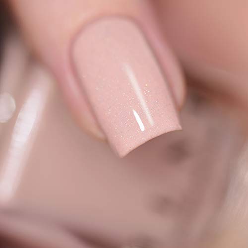 Image of ILNP Rumor Has It - Light Creme Neutral Nude Nail Polish, Subtle Holographic, Chip Resistant, 7-Free, Non-Toxic, Vegan, Cruelty Free, 12ml