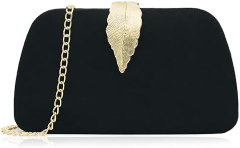 Milisente Clutch Purses For Women, Solid Suede Evening Clutch Bag...