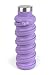 que Bottle - Collapsible Water Bottle. BPA-Free, Leak Proof, Lightweight Travel Bottle. 20oz - Violet Purple
