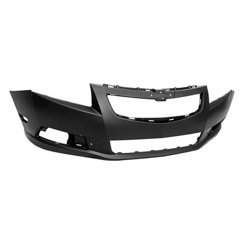 Image of FitParts Compatible with Chevrolet Cruze 2011-2014 Front Bumper Cover | Primed, With Fog Light Holes, Without Parking Sensor Holes, Sedan, Ready to Paint, OEM 95217521, GM1000925