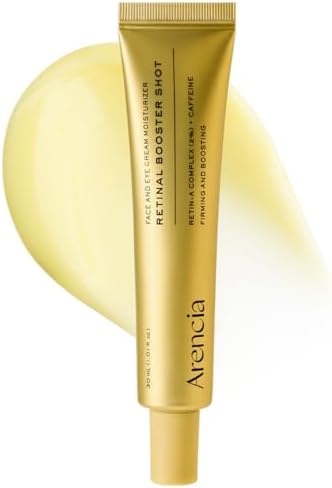 Arencia Retinal Serum, Advanced Night Serum with Retinal, Caffeine and Ectoin, Pore Refining and Firming Formula, 1.01 fl oz