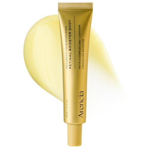 Image of Arencia Retinal Booster Shot Serum, Firming Advanced Night Serum with Caffeine and Ectoin for Mature Skin, Pore Minimizing, WFine Lines & Wrinkles, Korean Skincare 30ml /1.01 fl.oz
