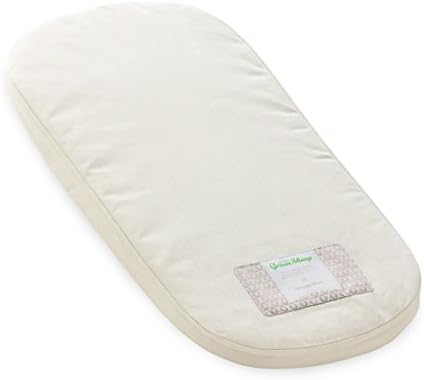 The Little Green Sheep Natural Carrycot Mattress, Breathable Baby Mattress for Birth to 6 Months, to fit Bugaboo Donkey Only, 30x67.5cm