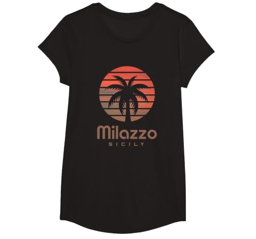 Sicily Milazzo T-Shirt, Girls, Black, Small