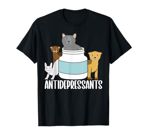 Antidepressiva Hunde Katzen T-Shirt
