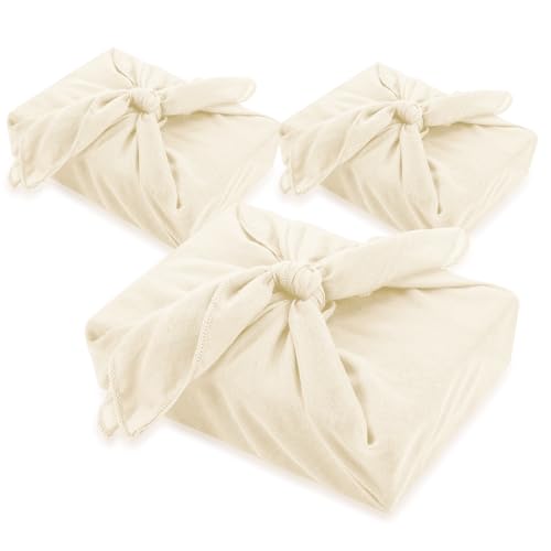 Hillsuren 6 Pack 24'' Reusable Gift Wrap Cloth Linen-cotton Gift