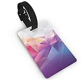 Etiquetas de Equipaje Polígono Etiqueta de Nombre de PVC Identificación de Maleta de Viaje Etiquetas de identificación Etiqueta de Equipaje Duradera