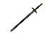 Hero's Edge G-L18 Latex Rubber Foam Battle Sword Larp