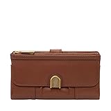 Leder Fossil Portemonnaie für Frauen Cora, Leder Clutch braun 19,7 cm L x 2,6 cm B x 10,8 cm H SL6464200