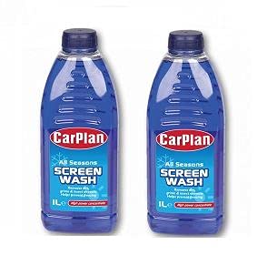 CarPlan SWA001 All Season Concentrated Car Screenwash 1 Litre x 2