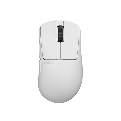Image of Pulsar Gaming Gears Xlite Crazylight Wireless Gaming Mouse, Ultra Lightweight 1.55 oz (44g), Optical Switch, 32000 DPI, 750 IPS, XS-1 Sensor, 8k Compatible (Medium, Uyuni White)