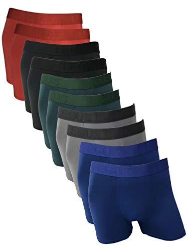 Kit 10 Cuecas Box Boxer Fristyle Em Microfibra Lisa Infantil Tamanho:GG