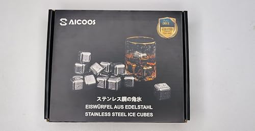 Saicoos 16 Pack Reusable Stainless Steel Ice Cubes For Drinks thumb #7