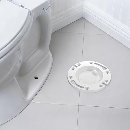 (1 Pack) Yariwiz 3 inch or 4 inch PVC Twist-N-Set Closet Flange with Test Cap for Toilet CF-001(1 PACK)