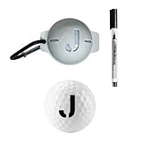 Giftaroo Golf Ball Stamp Personalized Monogram Marker Stencil- Custom Name And Initials Stamper With Quick Dry Waterproof Pen, Easy Identify Golfball Identification Tool &Amp; Gift For Golfers, Men &Amp; Dad