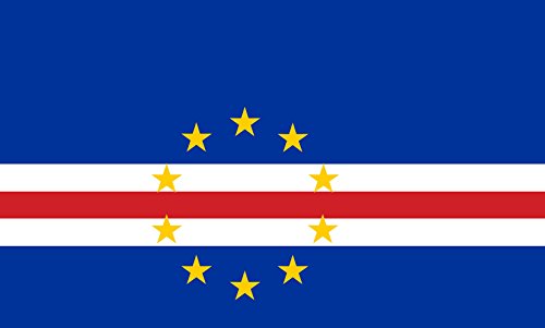 Drapeau Cap-Vert 90x150cm grand format horizontal de 1.35m² - 2
