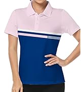 Little Beauty Women's Golf Polo T Shirts Short Sleeve Collared Lightweight Athletic Print Tennis ...
