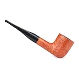 Dr. Watson - Fajka do tytoniu, klasyczny kształt jabłka, ręcznie wykonana z korzenia brzózy (Złota)