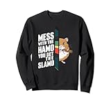 Photo Gallery mess with the hamo you get the slamo funny hamster lover felpa Photo Gallery mess with the hamo you get the slamo funny hamster lover felpa