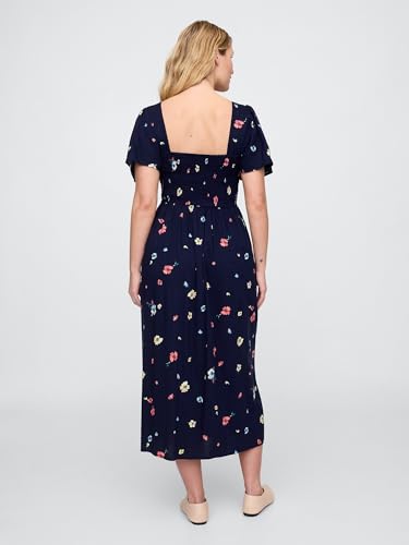 Image of Gap Women's V-ss Smocked Bodice Midi - Marbella